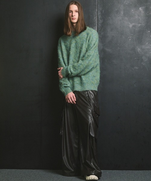 メゾンスペシャル　Light Eco Leather Pants UNISEX》Curve Switching Side Pocket A Light Eco Leather Pants