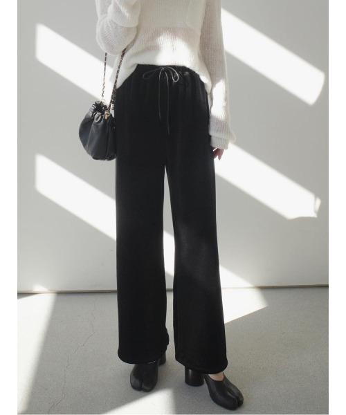 amel（エイメル）の「ベルベットロングパンツ（その他パンツ・レディース・ブラック・FREE）」の4枚目の写真