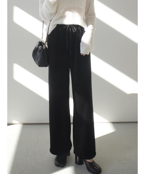 amel（エイメル）の「ベルベットロングパンツ（その他パンツ・レディース・ブラック・FREE）」の5枚目の写真