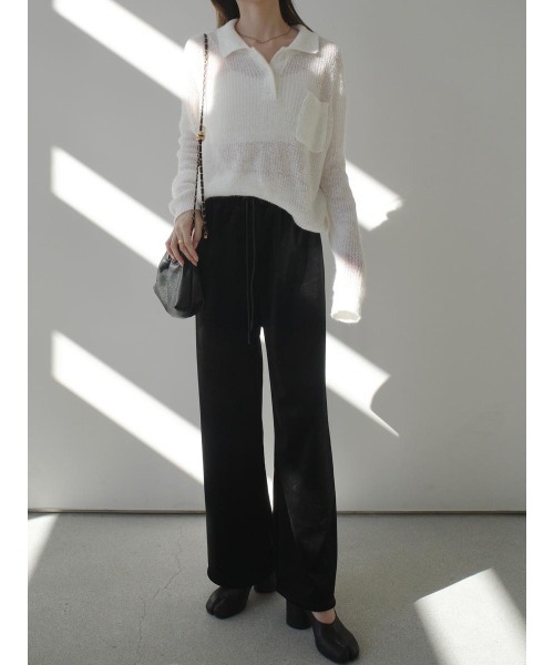 amel（エイメル）の「ベルベットロングパンツ（その他パンツ・レディース・ブラック・FREE）」の8枚目の写真