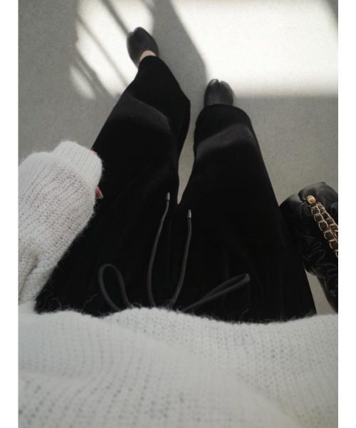 amel（エイメル）の「ベルベットロングパンツ（その他パンツ・レディース・ブラック・FREE）」の12枚目の写真