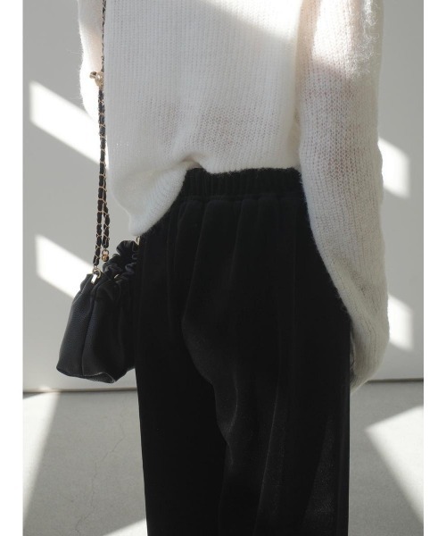 amel（エイメル）の「ベルベットロングパンツ（その他パンツ・レディース・ブラック・FREE）」の16枚目の写真