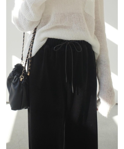 amel（エイメル）の「ベルベットロングパンツ（その他パンツ・レディース・ブラック・FREE）」の18枚目の写真