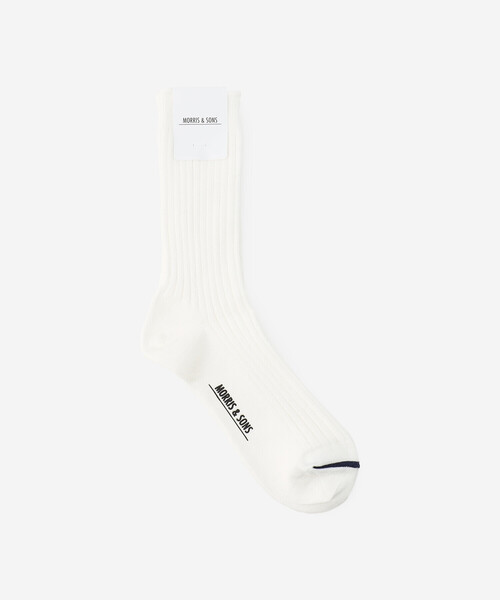 Morris & Sons(モリスアンドサンズ)の「MORRIS & SONS | ソフトリブソックス WOMEN(ソックス/靴下・レディース・オフホワイト/パープル/ブラウン/グレイッシュベージュ・WOMENS)」の2枚目の写真