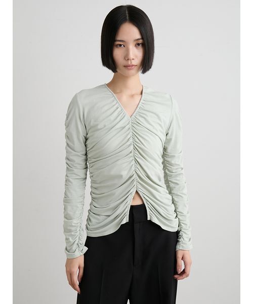 トップス mie ギャザーカットトップス（Tシャツ/カットソー）｜MIESROHE（ミースロエ