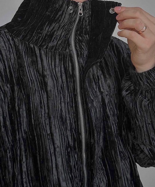 NOWLE（ノウル）の「【NOWLE】ベロア調 トラックジャケット＆パンツ ラグジュアリー セットアップ（ジャージ・メンズ・ブラック・MEDIUM/LARGE/X-LARGE）」の18枚目の写真