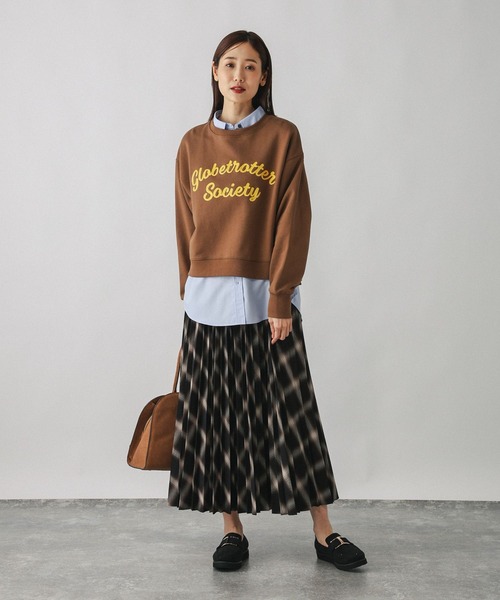 セール】イージーケアプリーツスカート/593329（スカート）｜GLOBAL