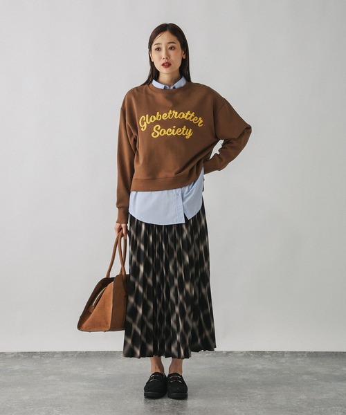 GLOBAL WORK（グローバルワーク）の「イージーケアプリーツスカート/593329（スカート・レディース・ベージュ系その他3/グレー系その他6/ブラック系その他/ダークブルー/グレー系その他7・SHORT/REGULAR）」の7枚目の写真