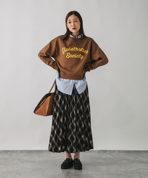 GLOBAL WORK（グローバルワーク）の「イージーケアプリーツスカート/593329（スカート・レディース・ベージュ系その他3/グレー系その他6/ブラック系その他/ダークブルー/グレー系その他7・SHORT/REGULAR）」の8枚目の写真