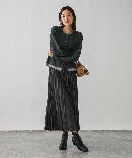 GLOBAL WORK（グローバルワーク）の「イージーケアプリーツスカート/593329（スカート・レディース・ベージュ系その他3/グレー系その他6/ブラック系その他/ダークブルー/グレー系その他7・SHORT/REGULAR）」の12枚目の写真