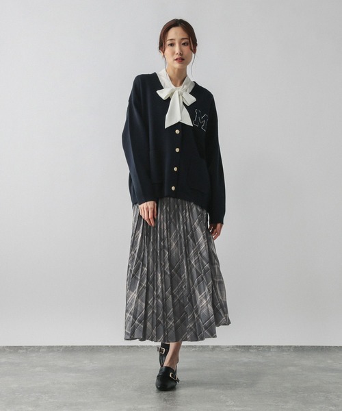 GLOBAL WORK（グローバルワーク）の「イージーケアプリーツスカート/593329（スカート・レディース・ベージュ系その他3/グレー系その他6/ブラック系その他/ダークブルー/グレー系その他7・SHORT/REGULAR）」の18枚目の写真