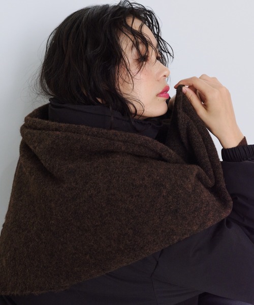 Steven Alan＞トライアングル ニット ストール トライアングルウール混