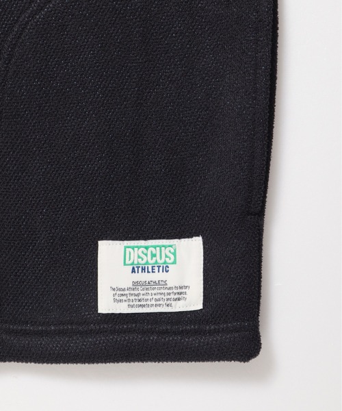 DISCUS ATHLETIC（ディスカス　アスレチック）の「【DISCUS ATHLETIC/ディスカス アスレチック】インレイ裏毛シャギーボンディング配色ノーカラージャケット（カーディガン/ボレロ・レディース・ブラック/グレー/ブルー・MEDIUM/LARGE）」の20枚目の写真