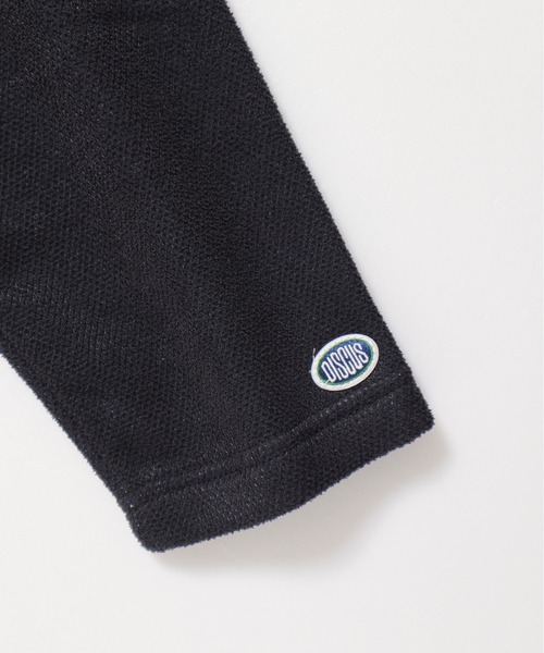 DISCUS ATHLETIC（ディスカス　アスレチック）の「【DISCUS ATHLETIC/ディスカス アスレチック】インレイ裏毛シャギーボンディング配色ノーカラージャケット（カーディガン/ボレロ・レディース・ブラック/グレー/ブルー・MEDIUM/LARGE）」の22枚目の写真