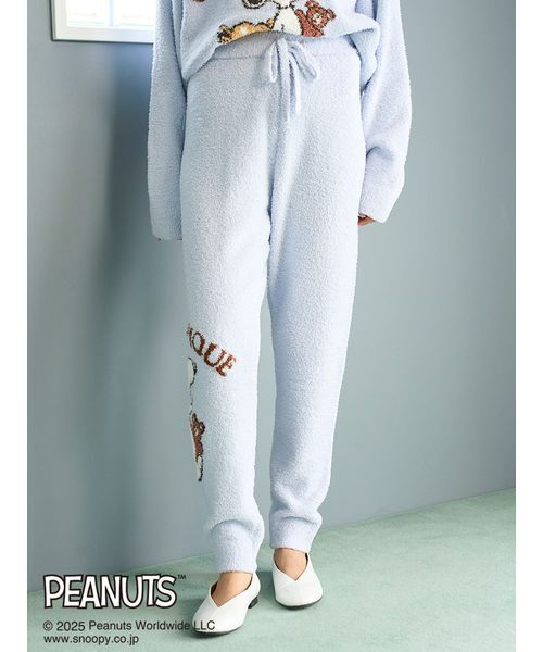 セール】【PEANUTS】オリジナルアート ジャガードロングパンツ（ルーム