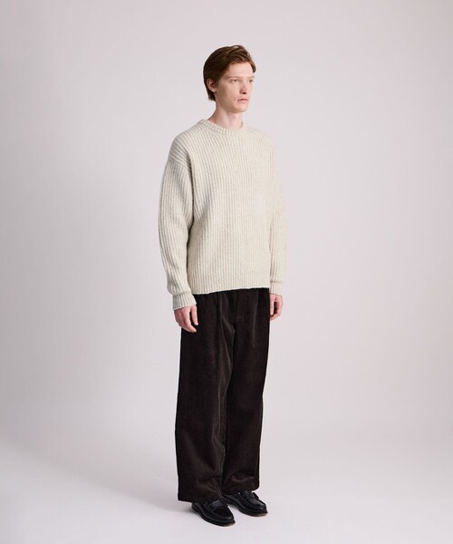 Saturdays NYC（サタデーズ ニューヨークシティ ）の「Atkins Speckled Sweater（ニット/セーター・メンズ・ワイン/オフホワイト・L/M/XL/S）」の15枚目の写真