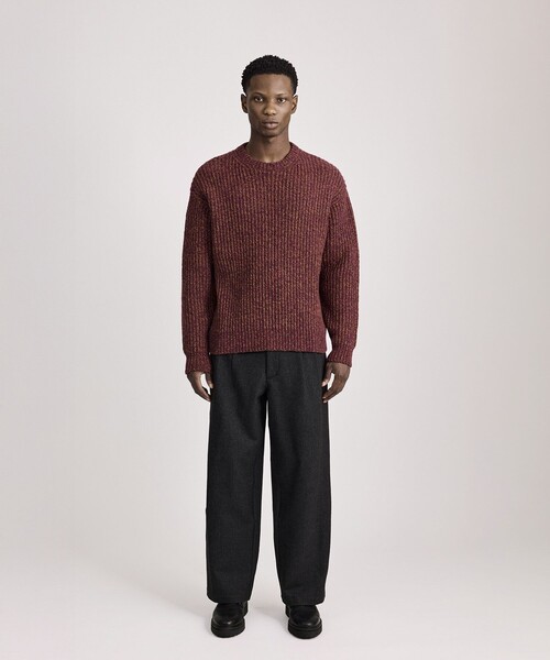 Saturdays NYC（サタデーズ ニューヨークシティ ）の「Atkins Speckled Sweater（ニット/セーター・メンズ・ワイン/オフホワイト・L/M/XL/S）」の17枚目の写真