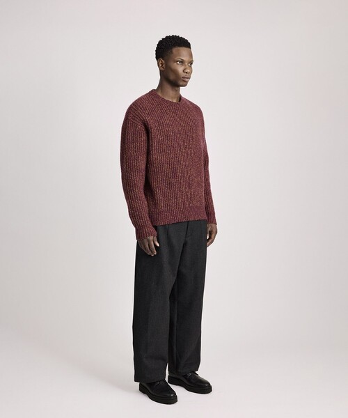 Saturdays NYC（サタデーズ ニューヨークシティ ）の「Atkins Speckled Sweater（ニット/セーター・メンズ・ワイン/オフホワイト・L/M/XL/S）」の18枚目の写真