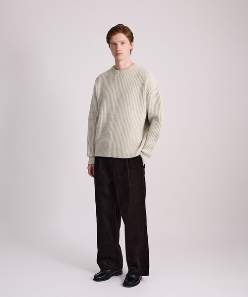 Saturdays NYC（サタデーズ ニューヨークシティ ）の「Atkins Speckled Sweater（ニット/セーター・メンズ・ワイン/オフホワイト・L/M/XL/S）」の20枚目の写真