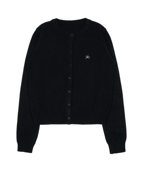 THECOLDESTMOMENT(ザコールデストモーメント)の「TCM mini logo knit cardigan (black)(カーディガン/ボレロ・レディース・その他・SMALL/MEDIUM)」の2枚目の写真