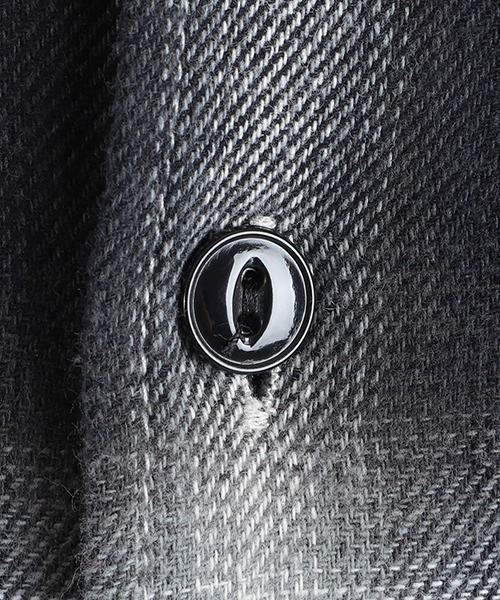 REMI RELIEF NAVY LABEL（レミレリーフネイビーレーベル）の「REMI RELIEF NAVY LABEL / レミレリーフ ネイビーレーベル：オンブレネルチェックシャツ：RN29373074AK[STD]（シャツ/ブラウス・メンズ・ネイビー/ブラック/ブラウン・M/L）」の5枚目の写真