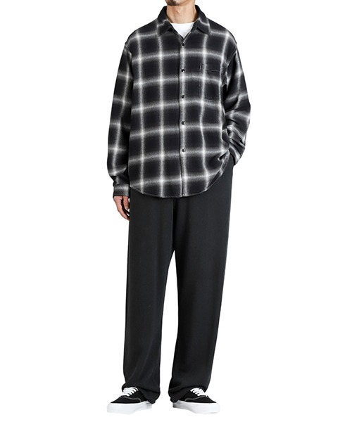 REMI RELIEF NAVY LABEL（レミレリーフネイビーレーベル）の「REMI RELIEF NAVY LABEL / レミレリーフ ネイビーレーベル：オンブレネルチェックシャツ：RN29373074AK[STD]（シャツ/ブラウス・メンズ・ネイビー/ブラック/ブラウン・M/L）」の12枚目の写真