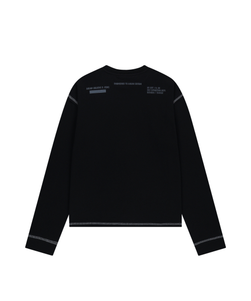 AAKAM(アーカム)の「Typography Long Sleeve (Black)(Tシャツ/カットソー・レディース・その他・1/2)」の2枚目の写真