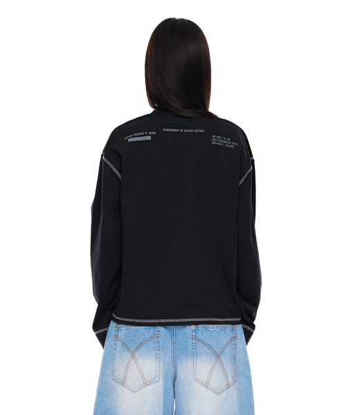 AAKAM(アーカム)の「Typography Long Sleeve (Black)(Tシャツ/カットソー・レディース・その他・1/2)」の5枚目の写真