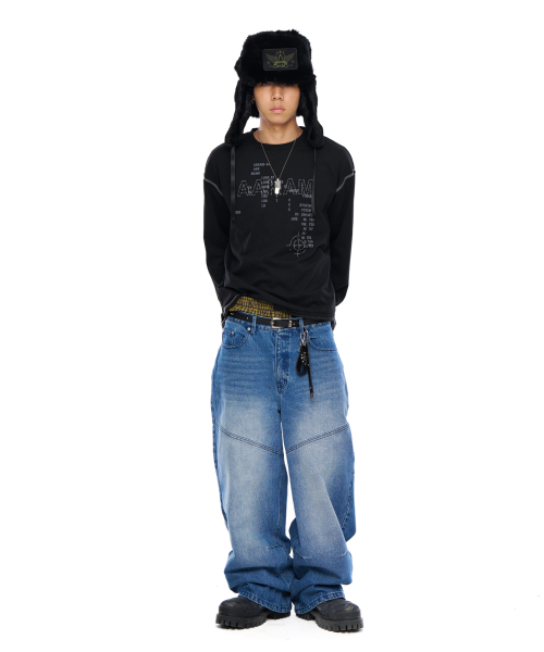 AAKAM(アーカム)の「Typography Long Sleeve (Black)(Tシャツ/カットソー・レディース・その他・1/2)」の8枚目の写真