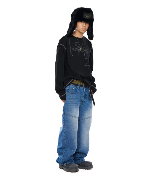 AAKAM(アーカム)の「Typography Long Sleeve (Black)(Tシャツ/カットソー・レディース・その他・1/2)」の10枚目の写真