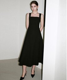 ARTID（アルティーダ）の「フレアスリーブレスロングワンピース_BLACK（ワンピース）」