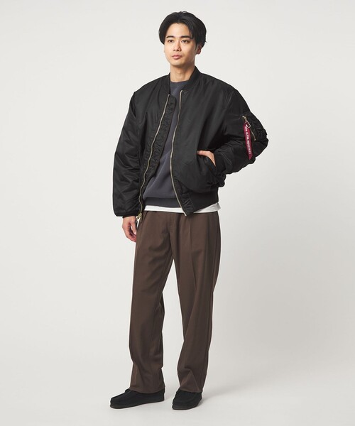 Alpha Industries（アルファインダストリーズ）の「＜ALPHA INDUSTRIES＞MA-1 CORE ジャケット ブルゾン（その他アウター・メンズ・ブラック/オリーブ・L）」の5枚目の写真