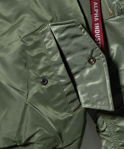 Alpha Industries（アルファインダストリーズ）の「＜ALPHA INDUSTRIES＞MA-1 CORE ジャケット ブルゾン（その他アウター・メンズ・ブラック/オリーブ・L）」の15枚目の写真