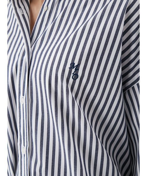 Mila Owen(ミラオーウェン)の「2WAYカシュクールーオーバーサイズシャツ(シャツ/ブラウス・レディース・ホワイト/ミント/ブルー/ピンク/ネイビー・1/0)」の12枚目の写真