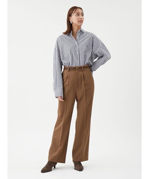 Mila Owen(ミラオーウェン)の「2WAYカシュクールーオーバーサイズシャツ(シャツ/ブラウス・レディース・ホワイト/ミント/ブルー/ピンク/ネイビー・1/0)」の15枚目の写真