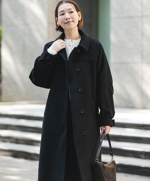 アーバンリサーチ ロッソ（URBAN RESEARCH ROSSO）/F by ROSSO　『UR TECH』ビーバーステンカラーロングコート セール】F by ROSSO 『UR TECH』ビーバーステンカラーロングコート