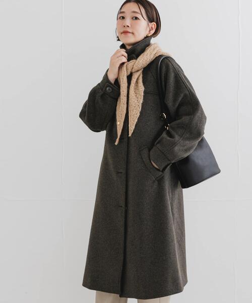 F by ROSSO(エフバイロッソ)の「F by ROSSO 『UR TECH』ビーバーステンカラーロングコート(ステンカラーコート・レディース・ブラック/ブラウン・FREE)」の19枚目の写真