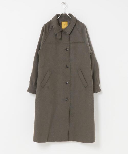 F by ROSSO(エフバイロッソ)の「F by ROSSO 『UR TECH』ビーバーステンカラーロングコート(ステンカラーコート・レディース・ブラック/ブラウン・FREE)」の16枚目の写真