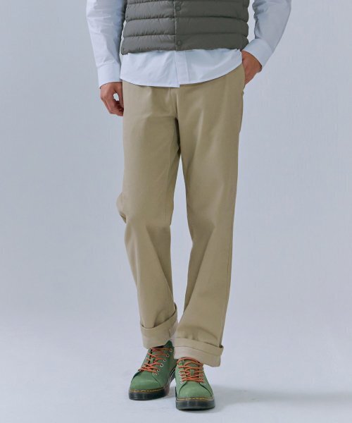 CHASECULT(チェイスカルト)の「メンズ ストレート チノ 裏起毛 パンツ-CFZK2202C0X(その他パンツ・メンズ・Beige・70/76/82/86/92)」の3枚目の写真