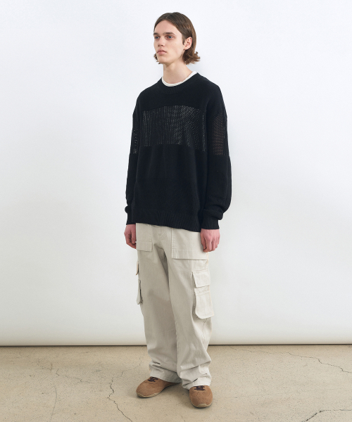 INSILENCE（インサイロンス）の「コントラストパネルプルオーバーニット BLACK（ニット/セーター・レディース・その他・SMALL/MEDIUM/LARGE）」の3枚目の写真
