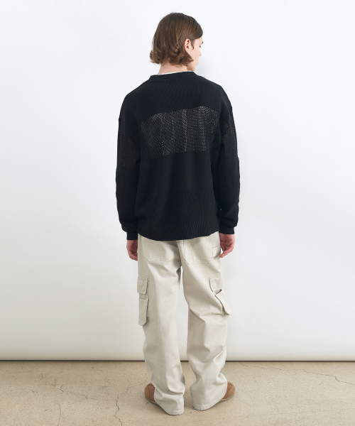 INSILENCE（インサイロンス）の「コントラストパネルプルオーバーニット BLACK（ニット/セーター・レディース・その他・SMALL/MEDIUM/LARGE）」の4枚目の写真