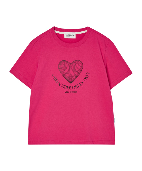 THE GREEN LAB（ザグリーンラボ）の「ハートプラネット1 グラフィック半袖Tシャツ [ピンク]（Tシャツ/カットソー・レディース・その他・FREE）」の8枚目の写真