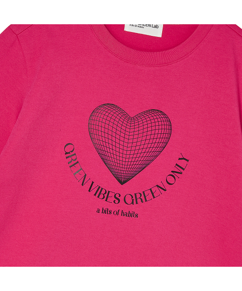 THE GREEN LAB（ザグリーンラボ）の「ハートプラネット1 グラフィック半袖Tシャツ [ピンク]（Tシャツ/カットソー・レディース・その他・FREE）」の10枚目の写真