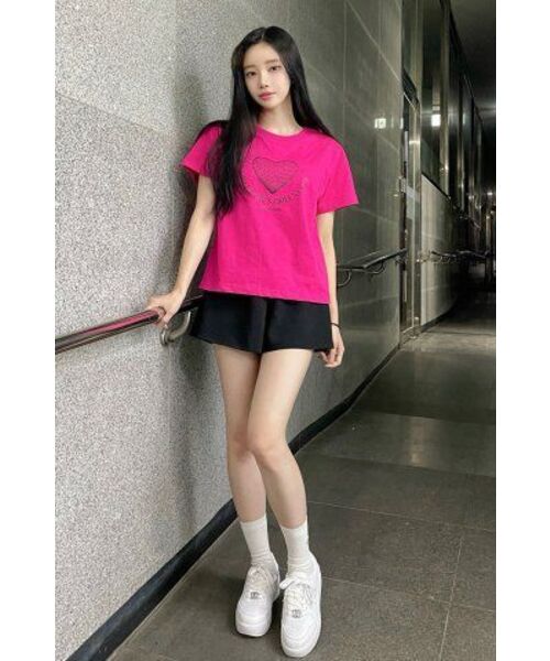 THE GREEN LAB（ザグリーンラボ）の「ハートプラネット1 グラフィック半袖Tシャツ [ピンク]（Tシャツ/カットソー・レディース・その他・FREE）」の21枚目の写真