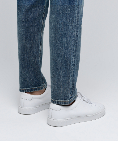 MUSINSA STANDARD（ムシンサスタンダード）の「スリムクロップデニムパンツ[ライトインディゴ]（デニムパンツ・メンズ・その他・29/32/30/31/26/27/28/33/34/36）」の6枚目の写真