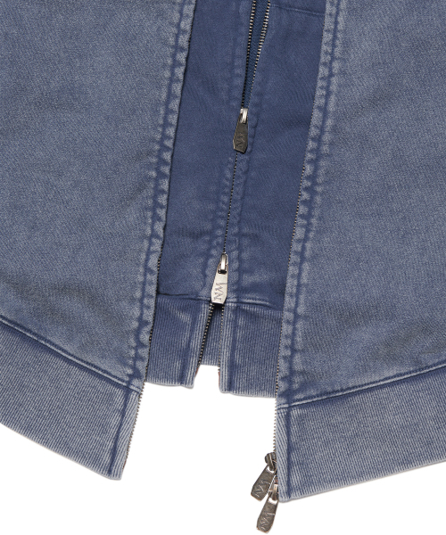 NOMANUAL(NOMANUAL)の「VINTAGE LAYER HOODED ZIP-UP - WASHED NAVY(パーカー・レディース・その他・SMALL/MEDIUM/LARGE)」の5枚目の写真