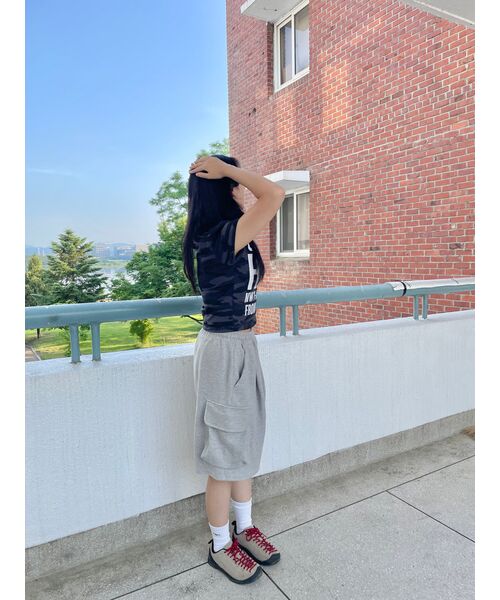 XERO（ゼロ）の「Deep One Tuck Cargo Sweat Shorts [4 Colors]（その他パンツ・メンズ・ホワイト/オートミール/ブラック/グレー・LARGE/MEDIUM）」の6枚目の写真
