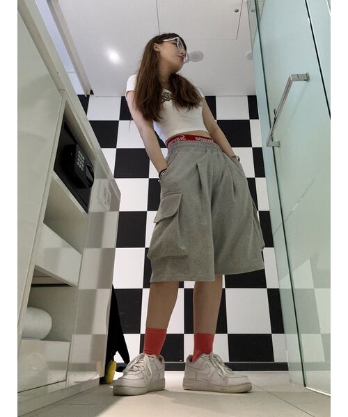 XERO（ゼロ）の「Deep One Tuck Cargo Sweat Shorts [4 Colors]（その他パンツ・メンズ・ホワイト/オートミール/ブラック/グレー・LARGE/MEDIUM）」の9枚目の写真