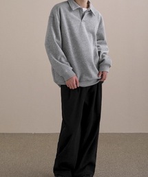 SHEPP（シープ）の「シンプルポロルーズスウェット（スウェット・メンズ）」