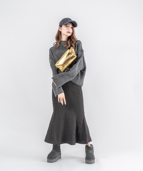 Jack Gomme（ジャックゴム）の「【JACK GOMME】ナイロン ボディバッグ ウェストポーチ　BLOOM（ボディバッグ/ウエストポーチ・レディース・ゴールド・FREE）」の6枚目の写真